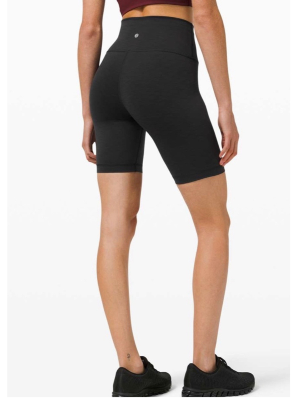 Women's Lululemon Wunder Train High Rise Bike Shorts Size 8 Black